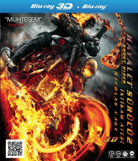 Ghost Rider: Spirit Of Vengeance - Hayalet Sürücü 2: İntikam Ateşi 3D+2D Tek Disk