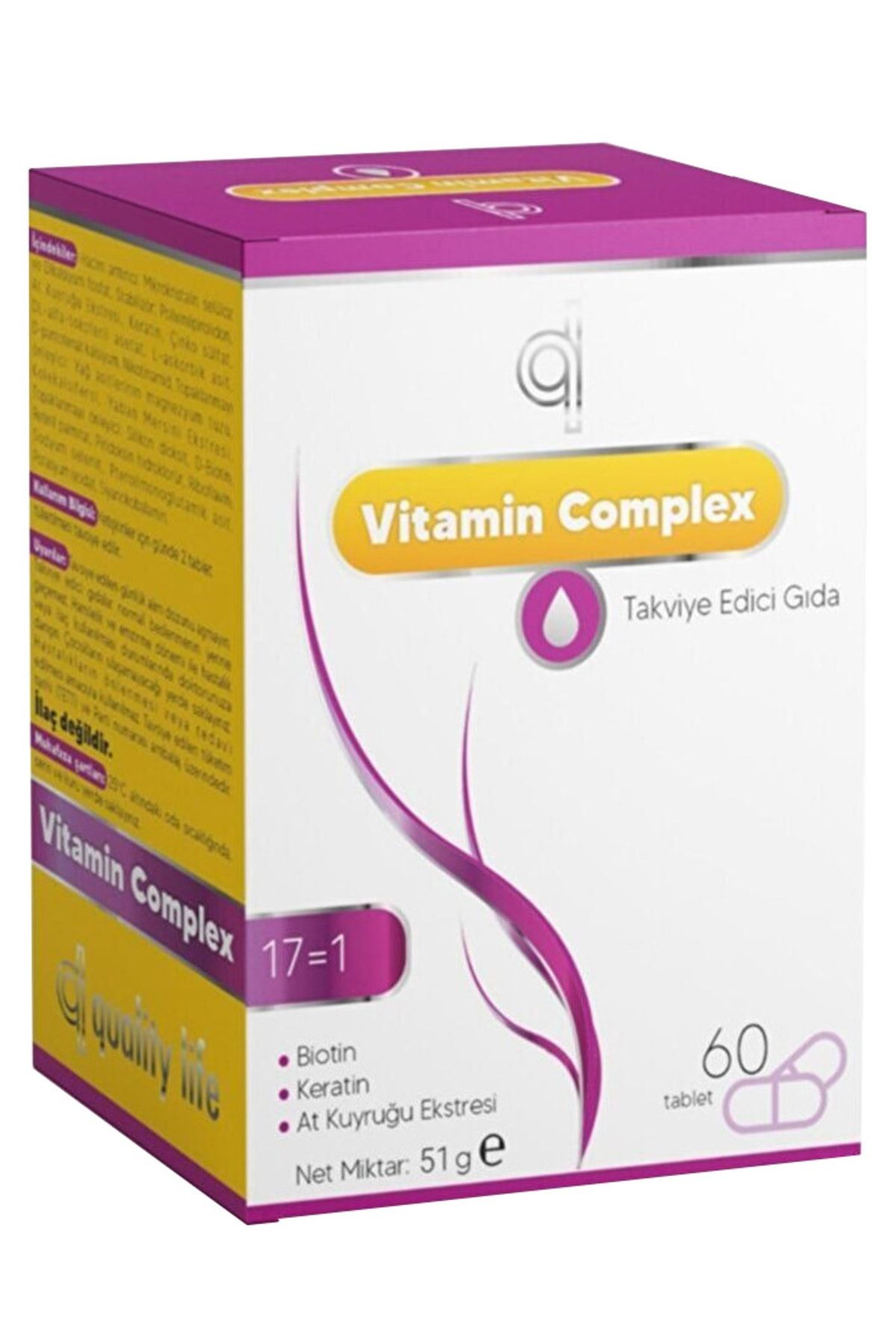 Quality Life Hair Vitamin Complex Saç Vitamini 60 Tablet