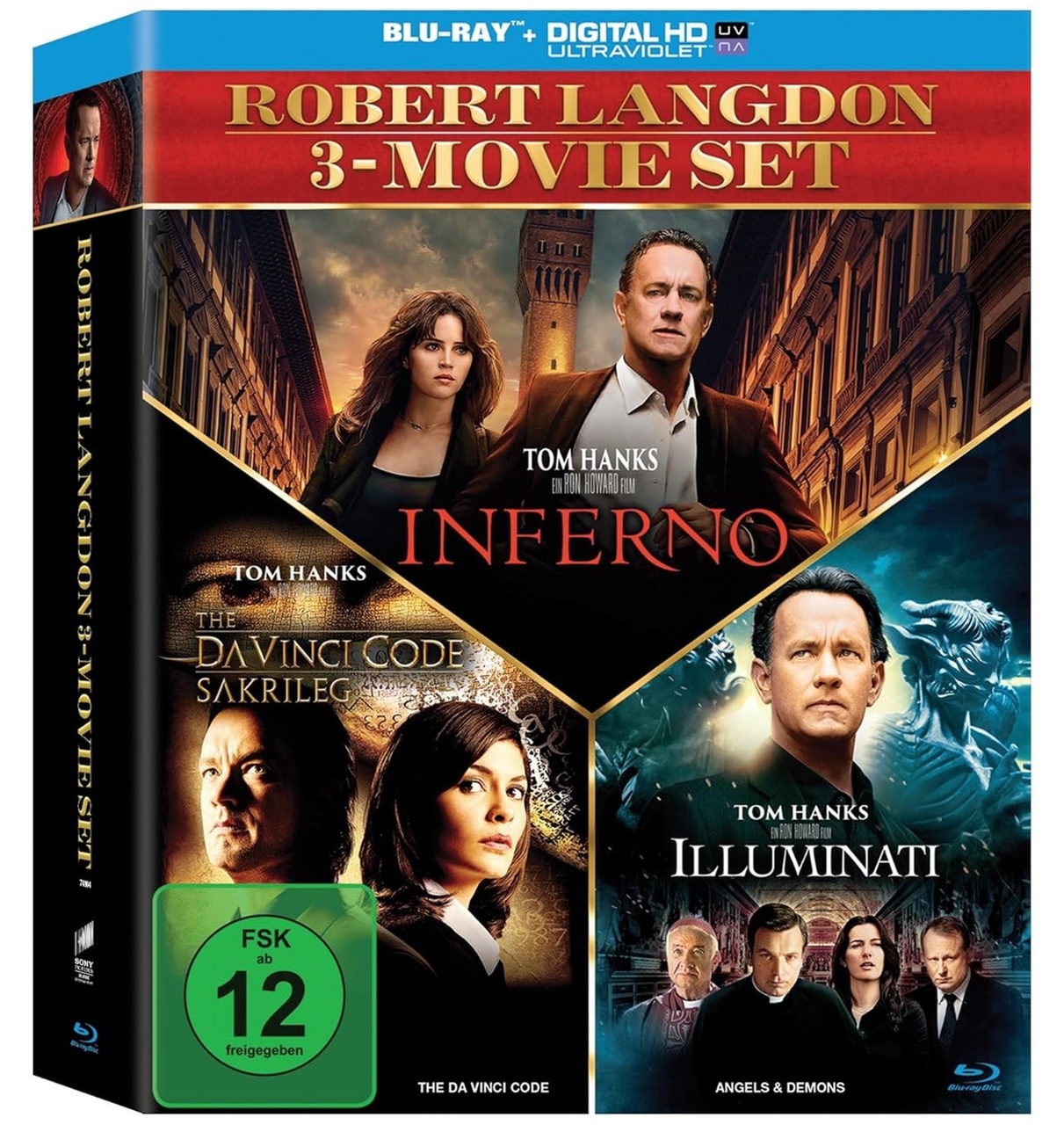 Robert Langdon Movie Collection 3 Blu-rays Türkçe Altyazılı