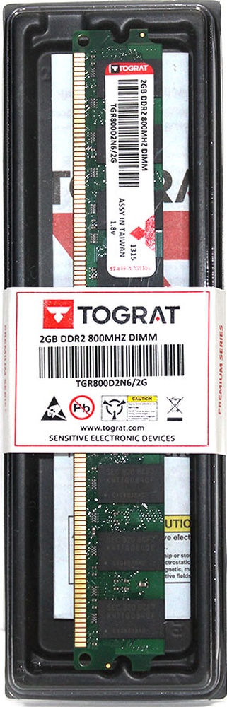 Tograt TGR800D2N6/2G 2 GB DDR2 800 MHz CL6 AMD ve Intel İşlemcilerle Uyumlu Ram