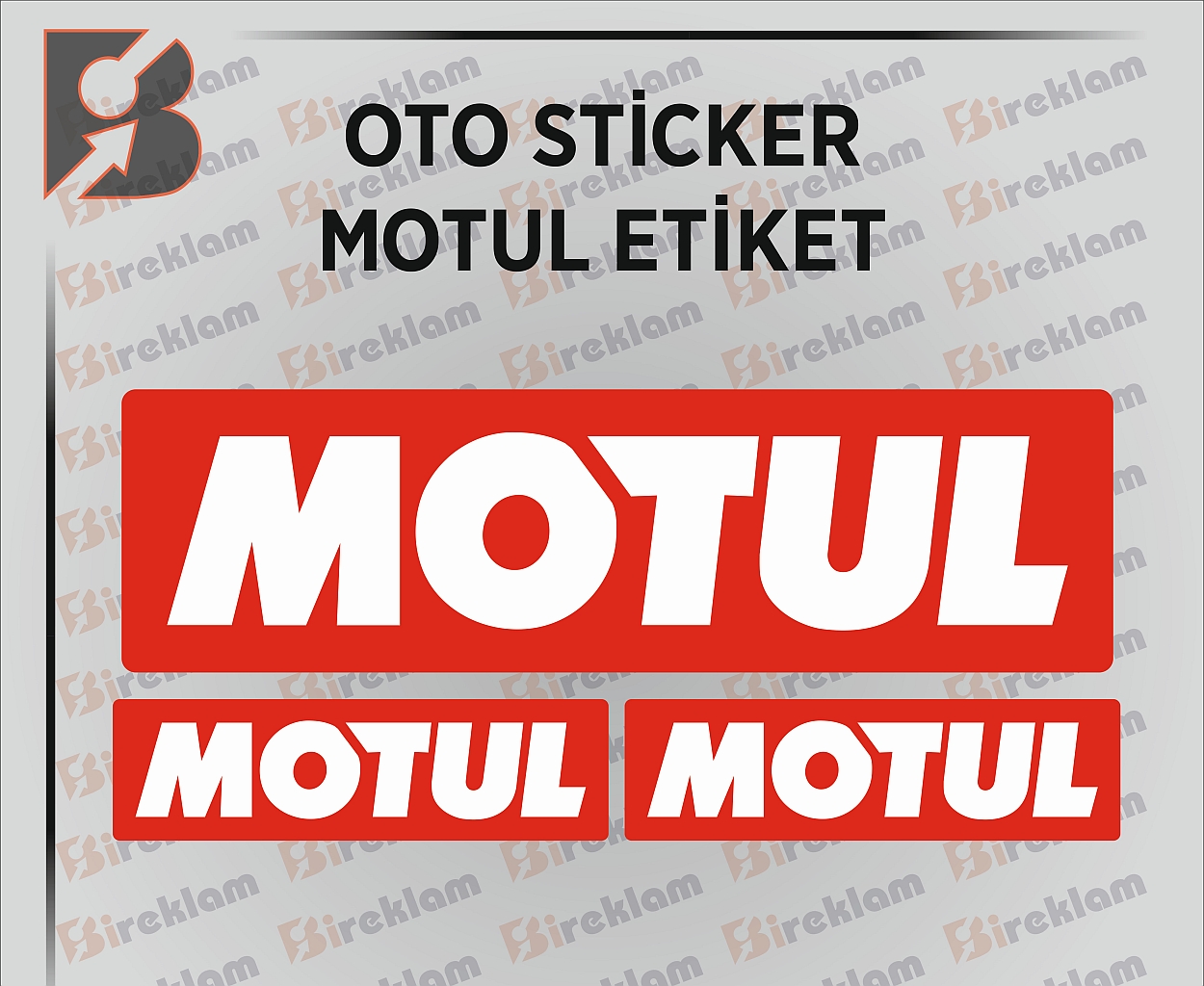 Motul Yağ Sticker 3AD. - Motosiklet Sticker - Araba Sticker - Oto