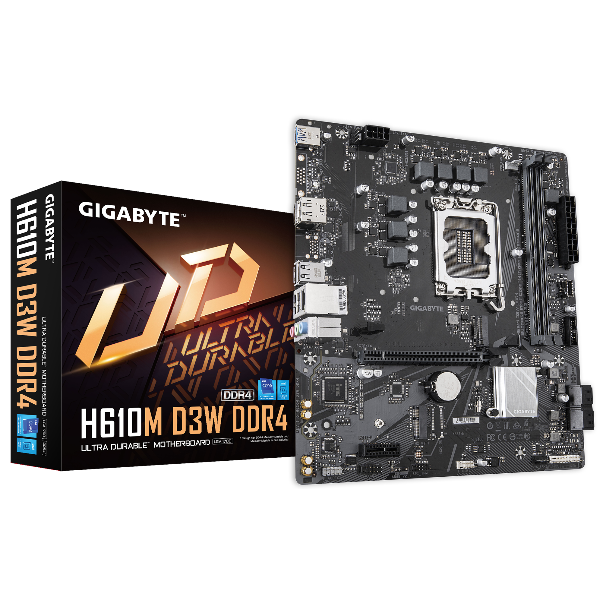 Gigabyte Intel Lga1700 Matx H610m D3w Ddr4 Anakart