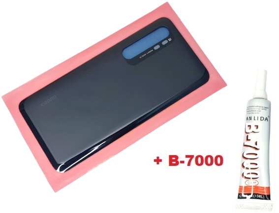 Xiaomi Mi Note 10 Lite Arka Kapak Cam+b-7000 Siyah