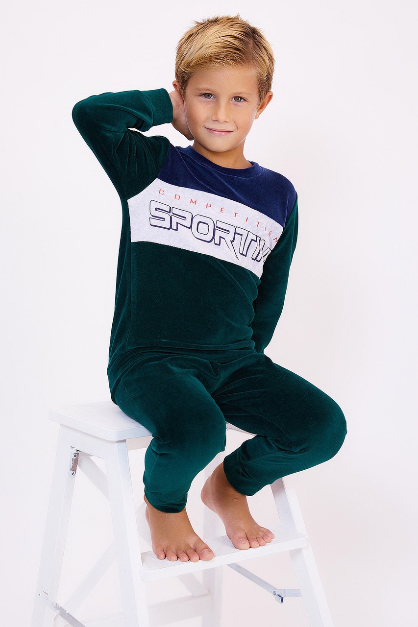 Rolypoly Sporting Yeşil Erkek Çocuk Pijama Takımı 5274-28228