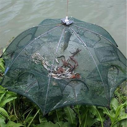 Özgün Avm Şemsiye Balık Ağı Yakalama Tutma Filesi 16 Cepli Büyük Boy Taşınabilir Serpme Balık Tuzağı