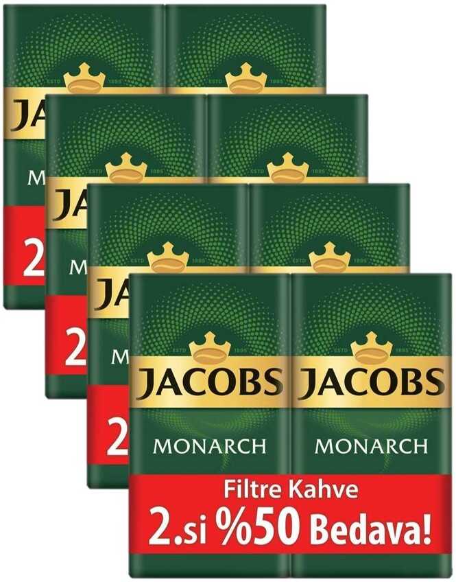 Jacobs Monarch Filtre Kahve 4'lü 2 x 500 G