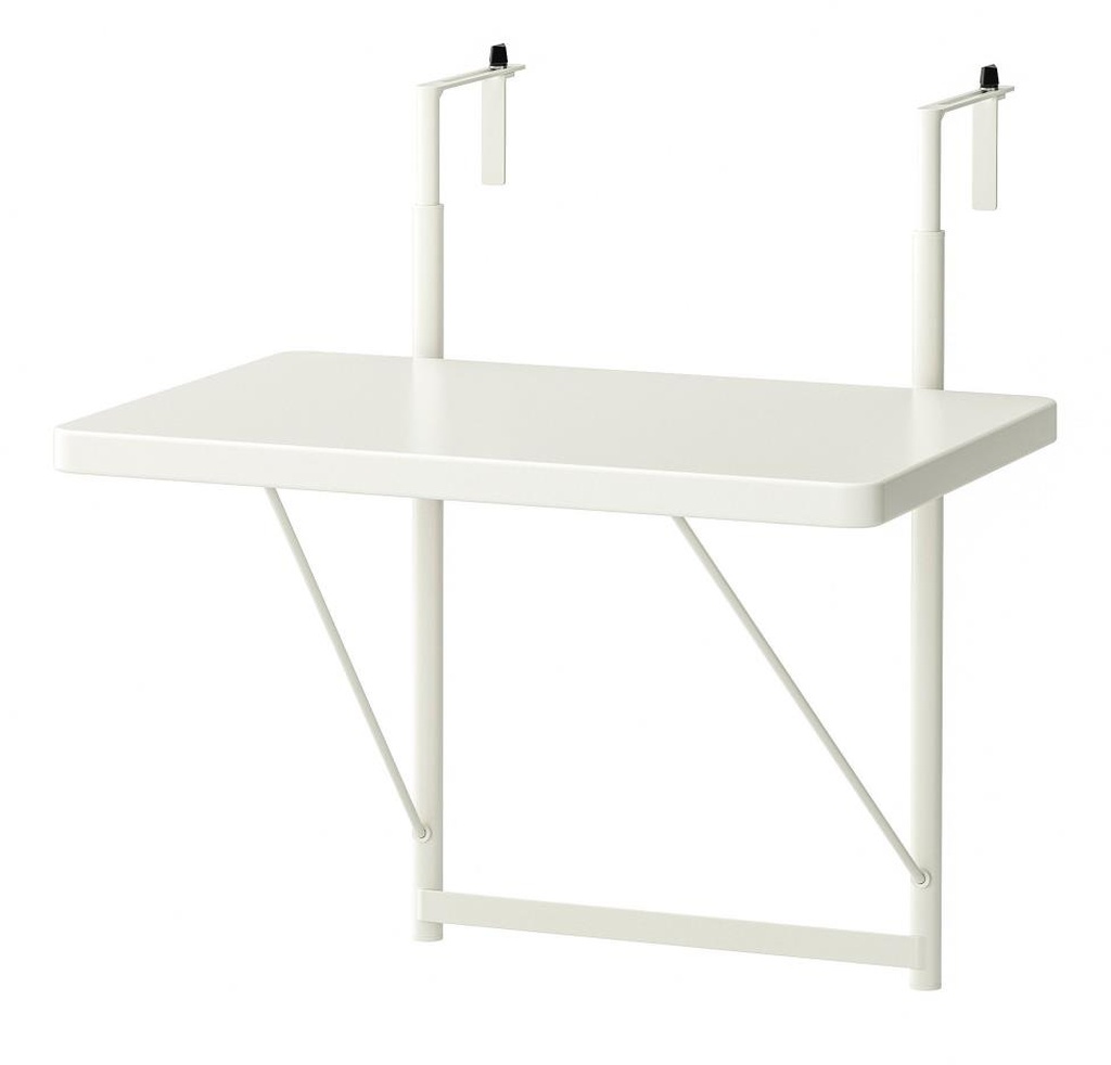 Ikea Torparö Askılı Balkon Masası - Beyaz - 50x35 Cm