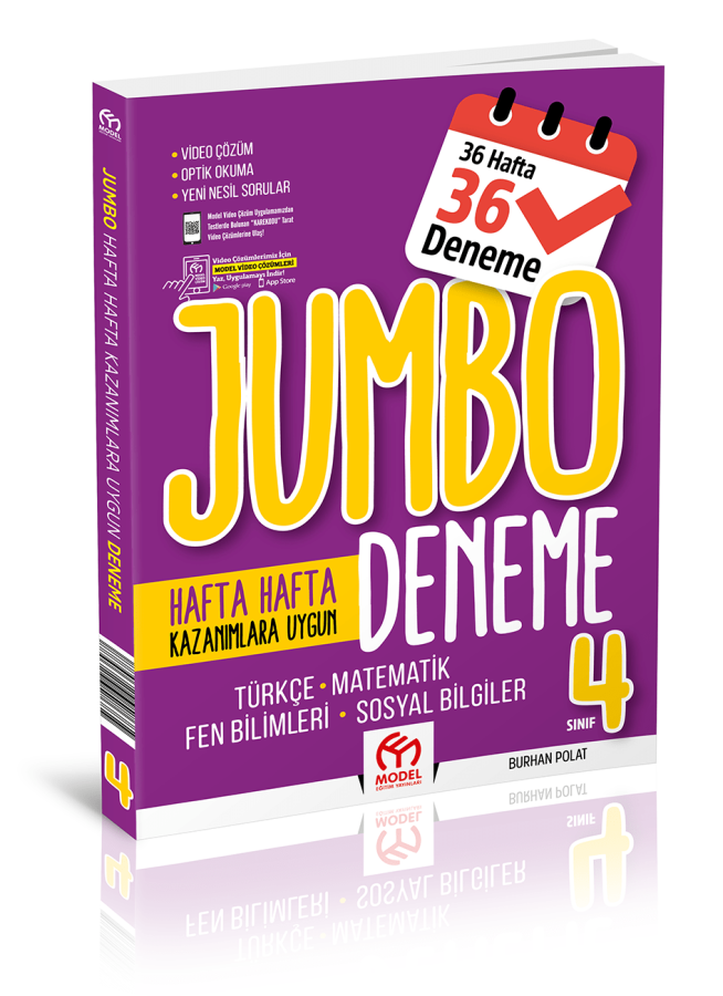4. Sınıf Jumbo Tüm Deresler Deneme Kitabı - 36 Deneme