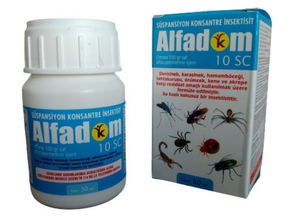 Alfadom 10 SC Genel Haşere Böcek İlacı 50 ML