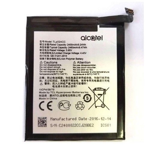 Alcatel Shine Lite 5080X Pil Batarya ve Tamir Seti Tlp024Cc