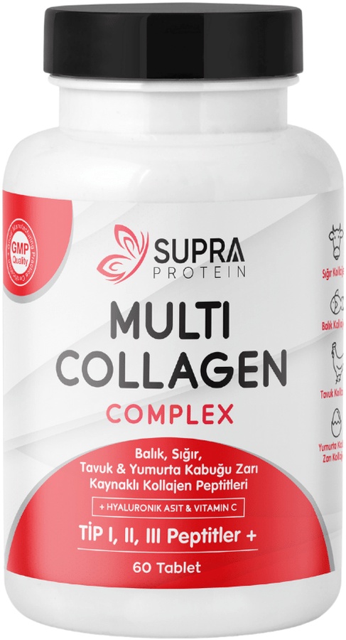 Supra Protein Multi Collagen Complex 60 Tablet- 5 Tip Kolajen