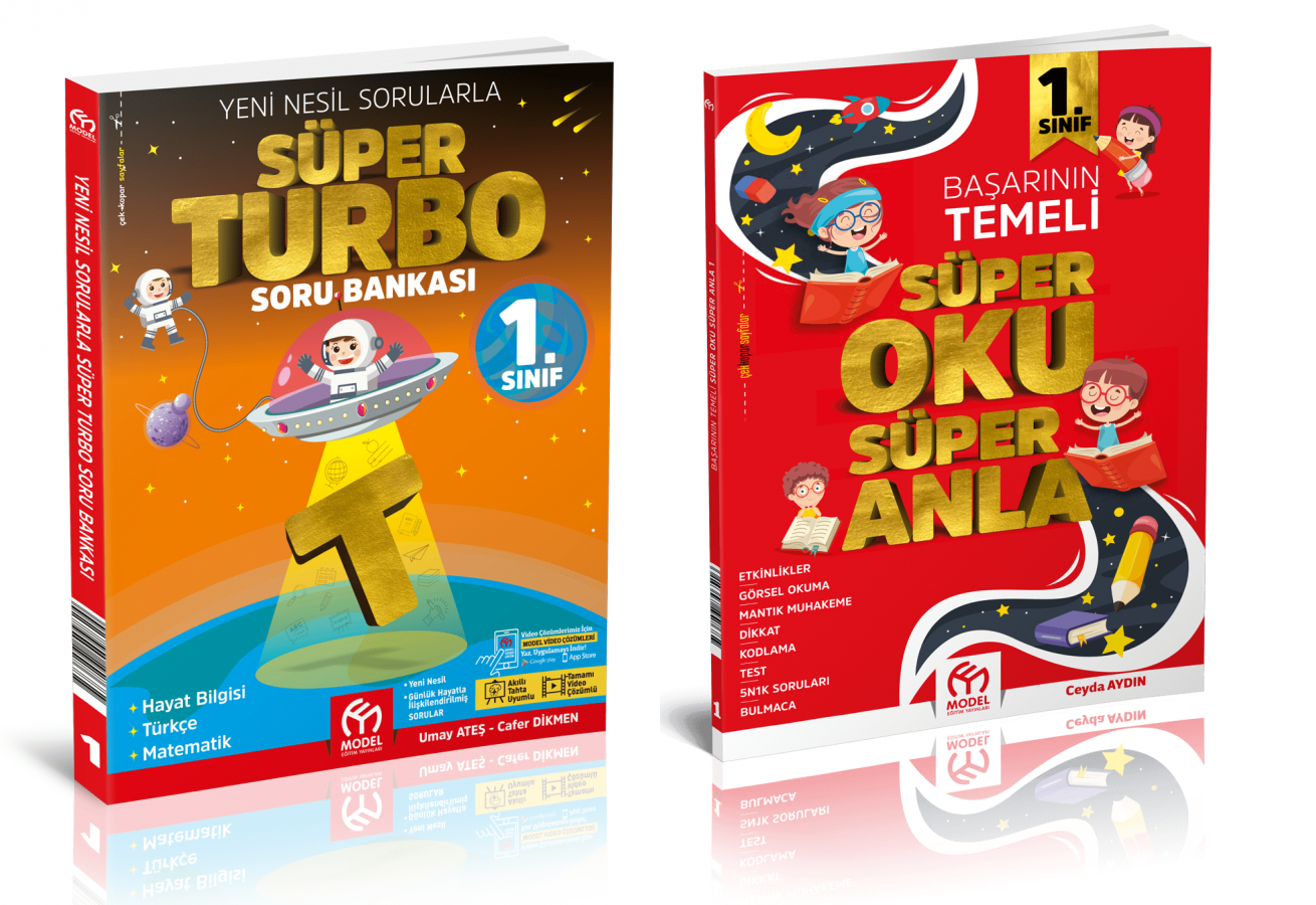 1. Sınıf Süper Turbo Soru Bankası + Süper Oku Anla - 2 Kitap