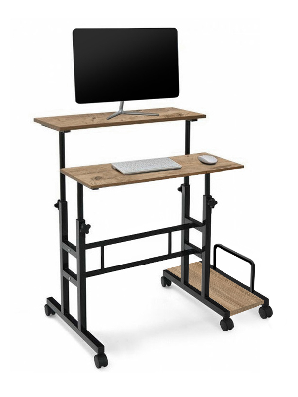 Yükseklik Ayarlı Bilgisayar/Laptop Ve Çalışma Masası - Ceviz