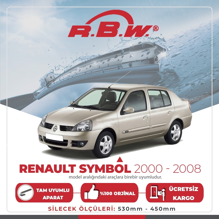 Renault Symbol Muz Silecek Takımı (2000-2008) RBW