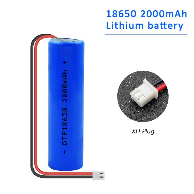 Lityum Batarya 18650 3.7 Volt 2000 Mah Şarjli Pil