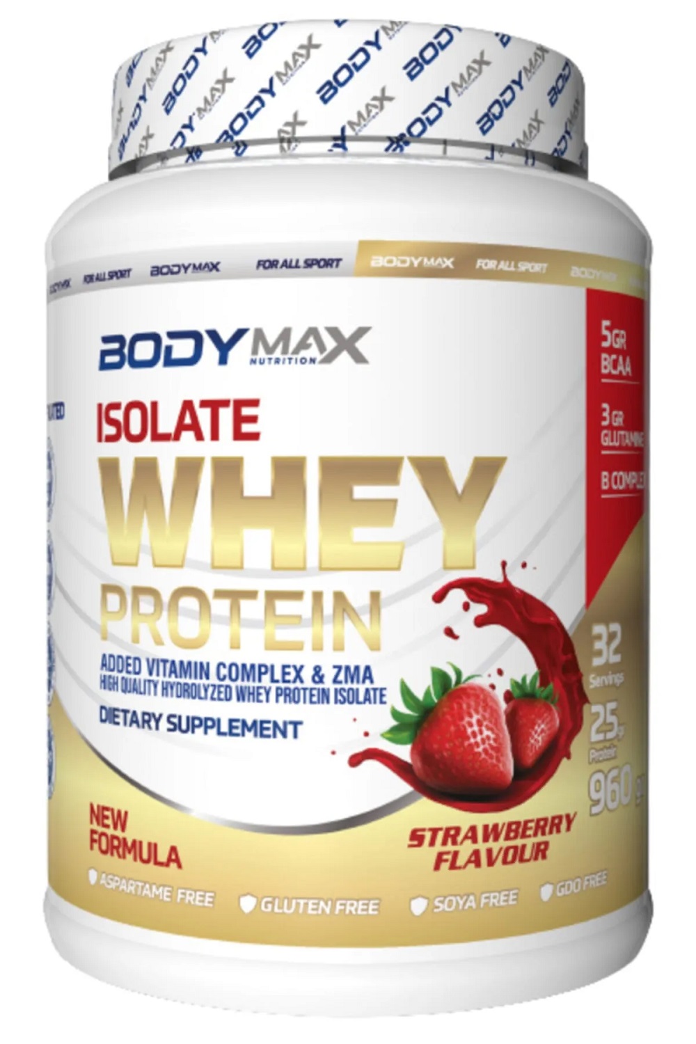 Bodymax Isolate Whey Protein Tozu 960 Gr - ÇİLEK