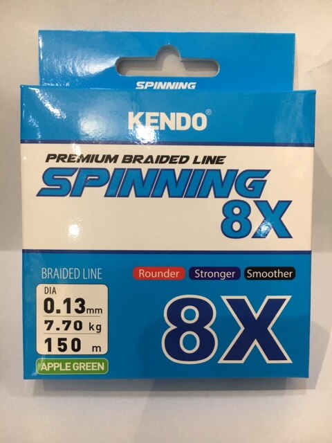 Kendo Premium Braided Line Spinning 8X 0.13Mm 150Mt Apple Green (