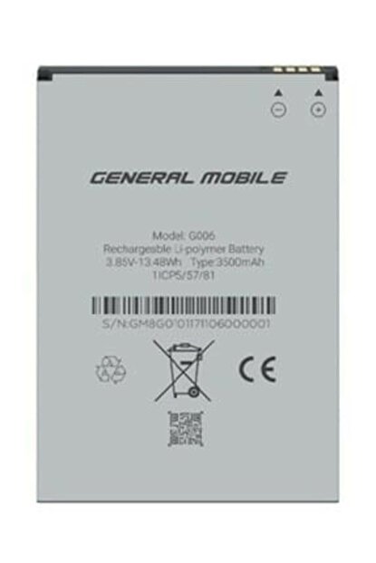 General Mobile Gm8 Go 3500 Mah Batarya Pil