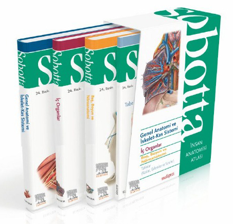 Sobotta - İnsan Anatomisi Atlası 1-2-3-4 Cilt Yeni Baskı - Medipres Yayıncılık Ocak 2020
