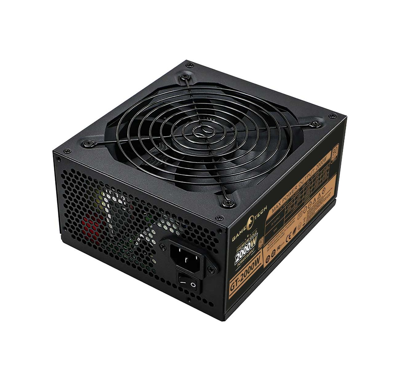 Gametech 90 Plus Gold 2000 W Power Supply