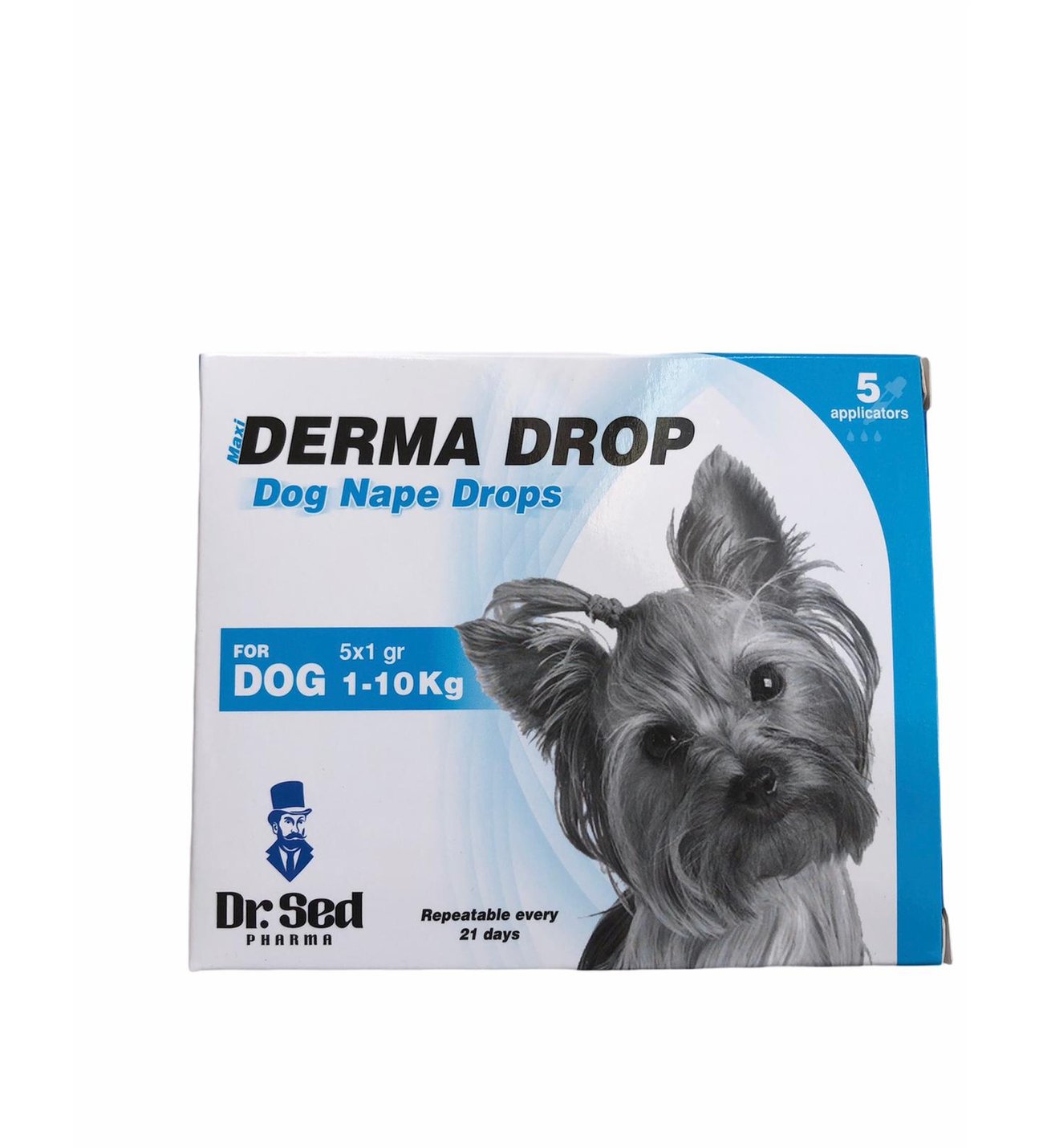 Dr. Sed Derma Drop Bit Pire Kene için 1-10 KG Köpek Ense Damlası