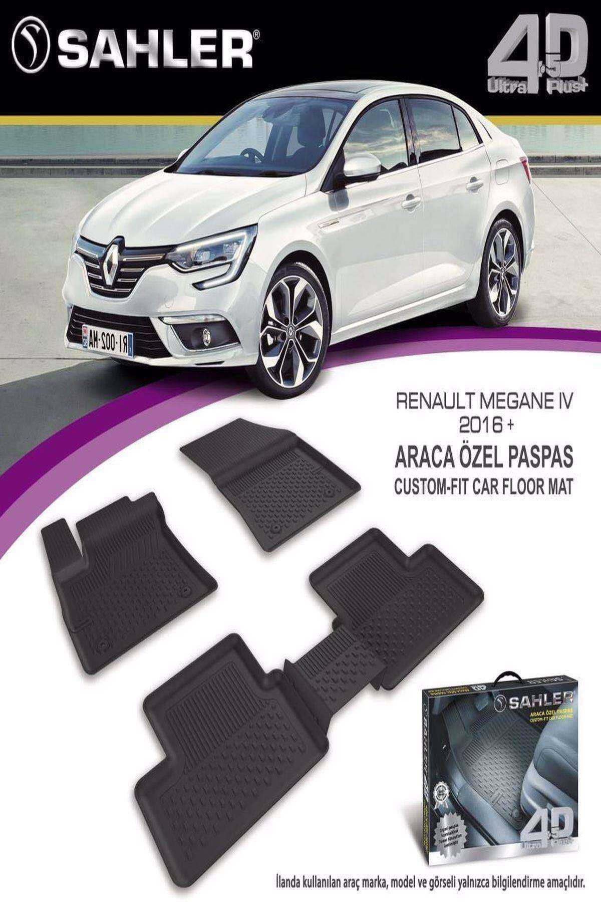 Renault Megane 4 2016-2022 Sahler 4.5D Havuzlu Paspas Siyah