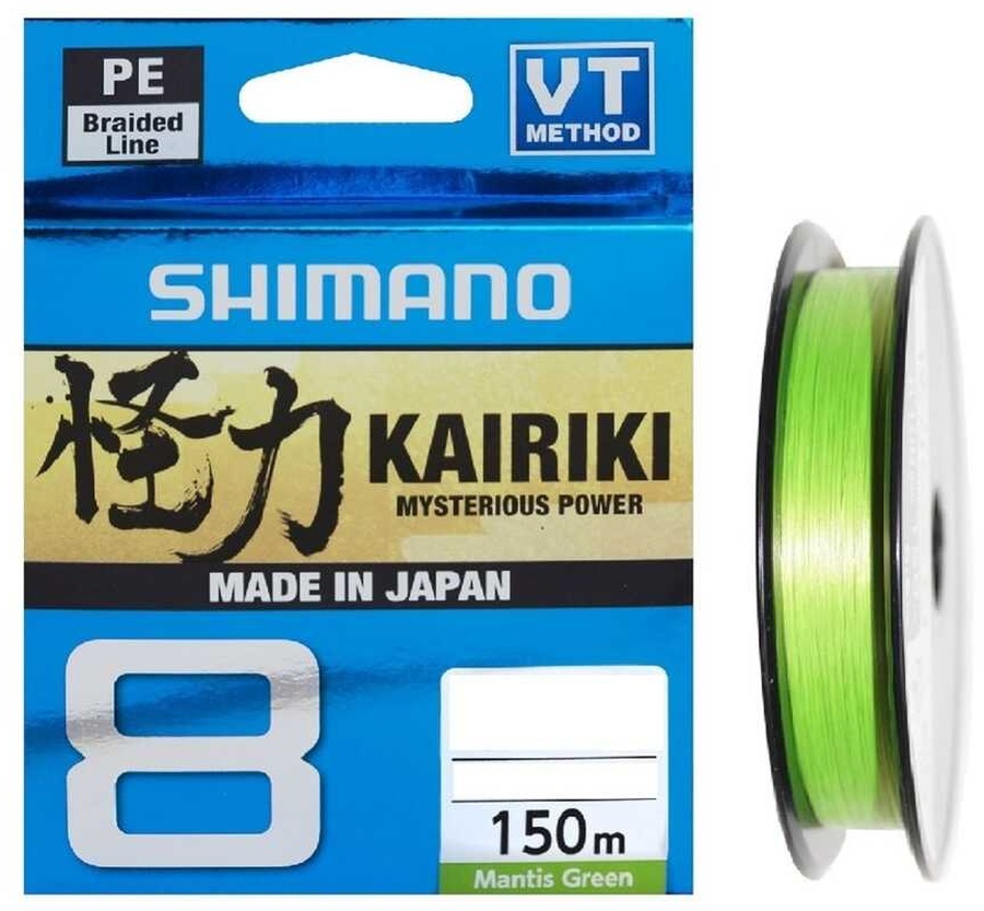 Shimano Kairiki 8x 150m Mantis Green - 0,160 Mm