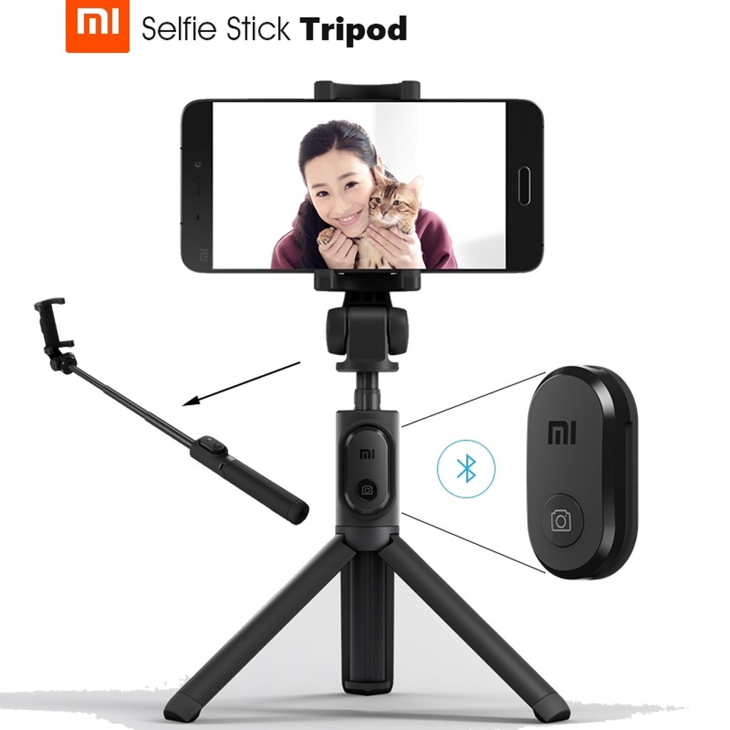 Xiaomi Mi Selfie Çubuğu Tripod Bluetooth Kumandalı Üçü Birarada