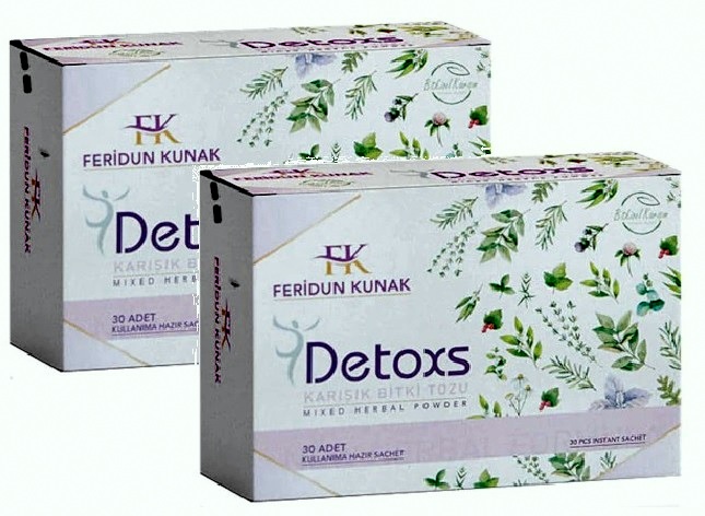 Feridun Kunak Detoks Çayı 60 Adet Detoxs Karışık Bitki Tozu 2 Kutu