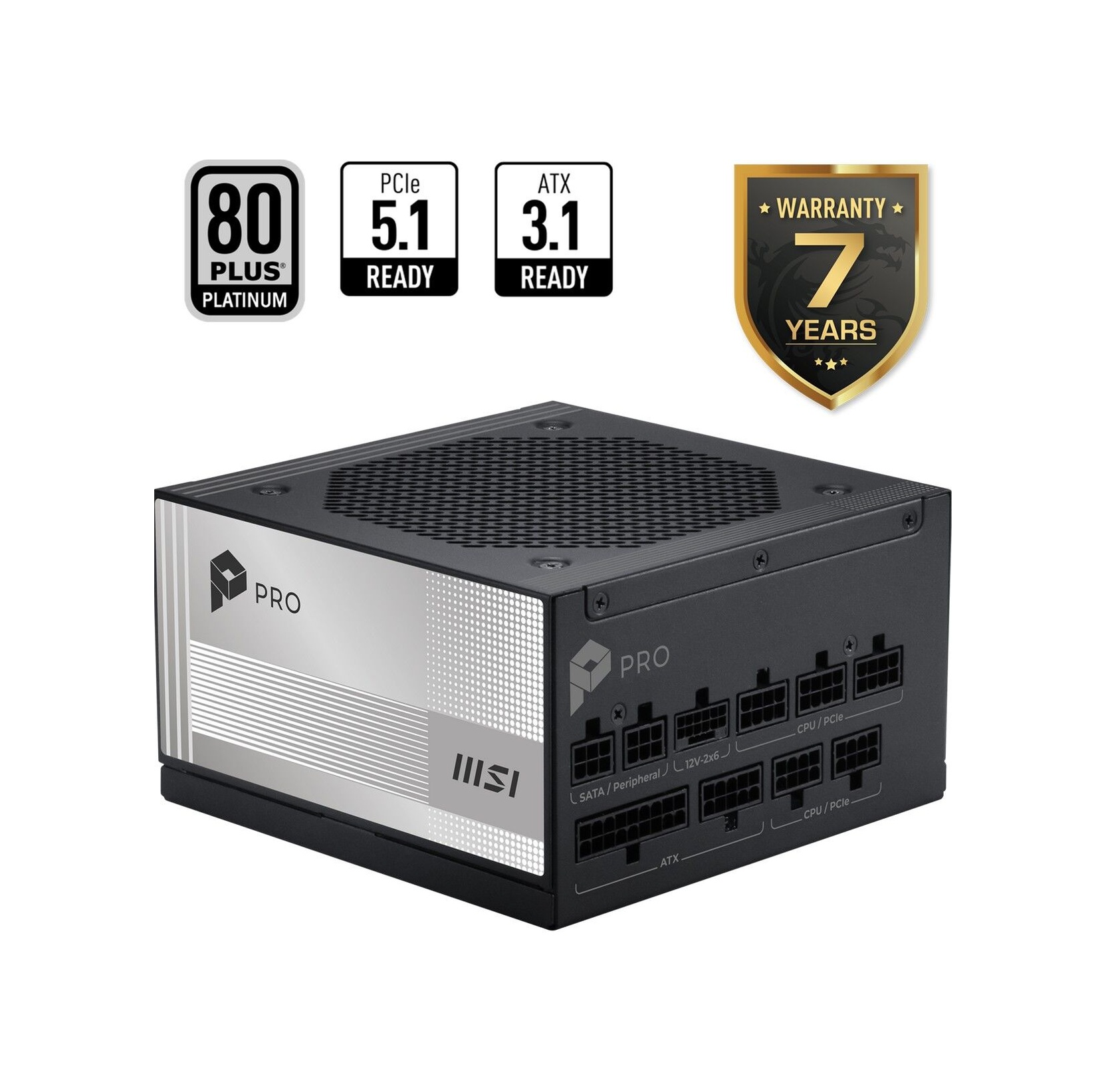 Msı 850w 80+ Platinum Pro A850pl Pcıe5 Tam Modüler Power Supply