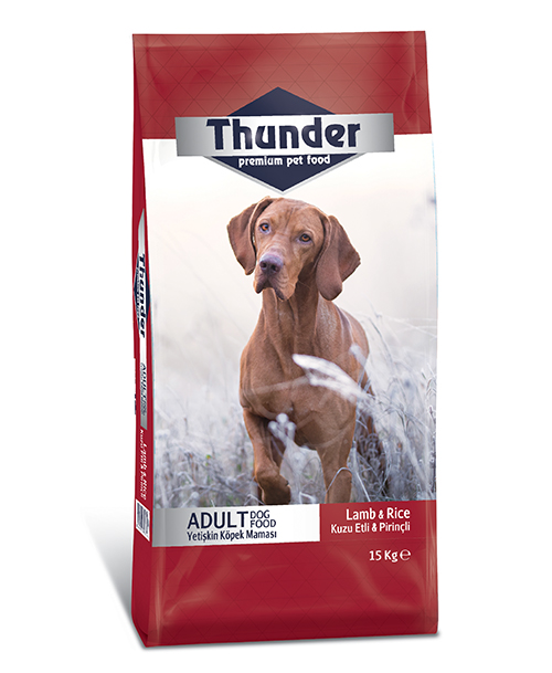 Thunder Kuzu Etli Pirinçli Yetişkin Köpek Maması 15 KG