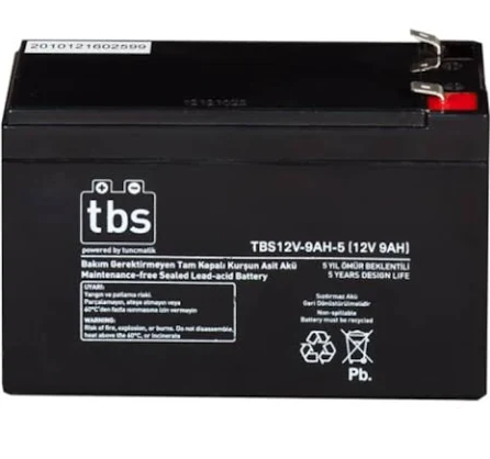 Tunçmatik TBS TSK 1455 12 V 9 AH Bakımsız Kuru Akü