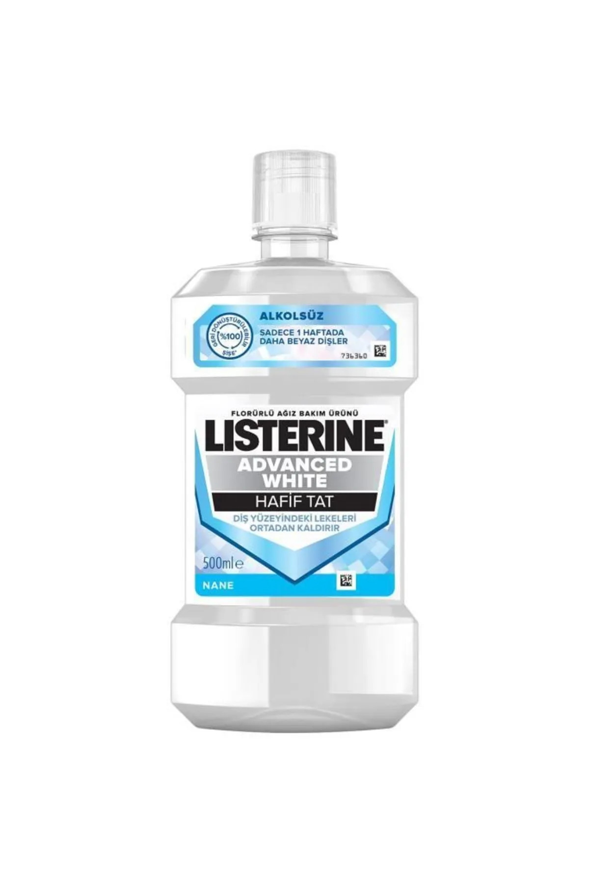 Listerine Advanced White Hafif Tat Ağız Bakım Suyu 500 ML
