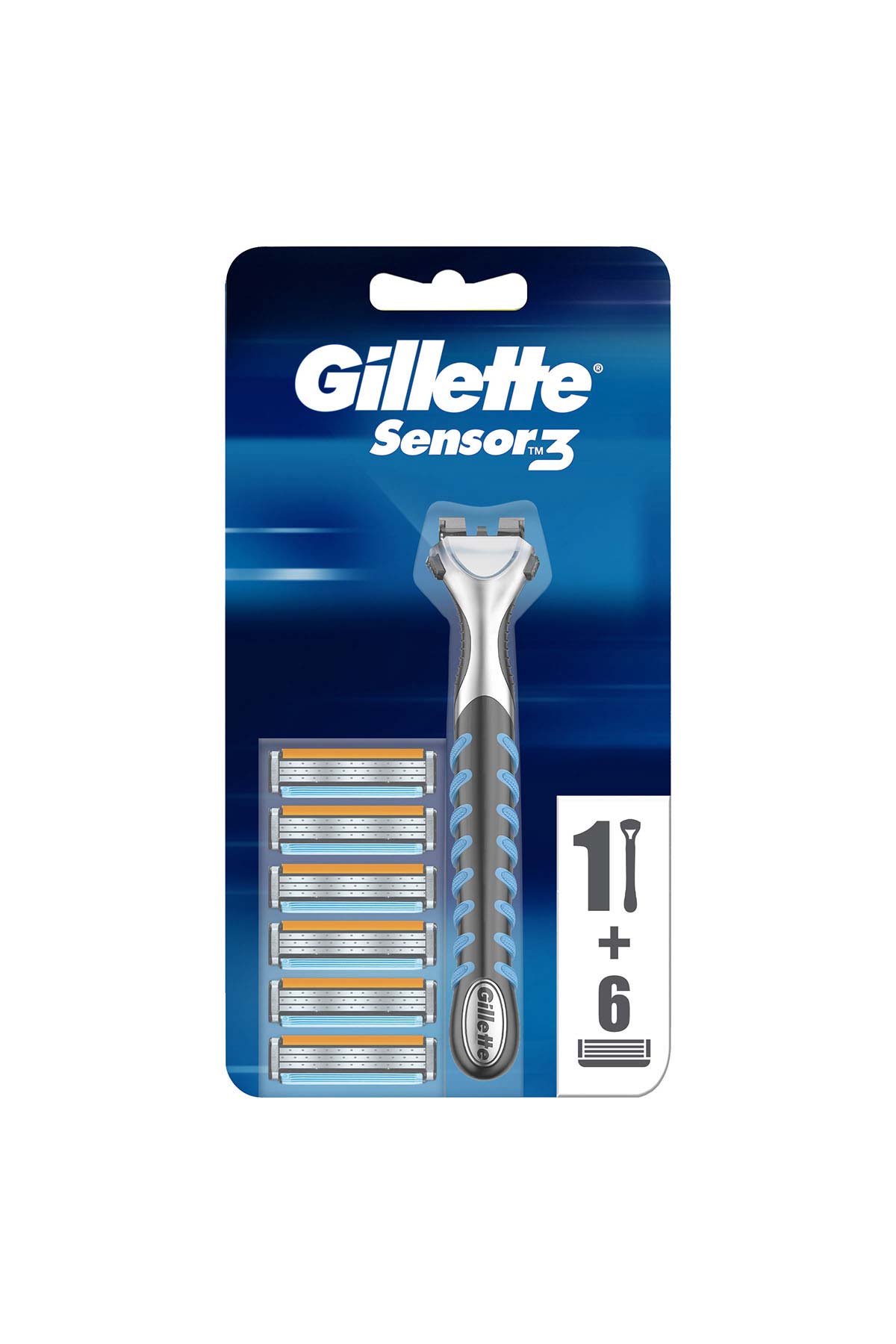 Gillette Sensor3 Tıraş Makinesi + Yedek Bıçak 6'lı