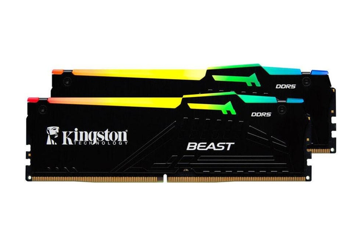 Kingston Beast Rgb 64gb 2x32gb Ddr5 6000mhz Cl36 Siyah Ram-kf560c36bbeak2-64tr