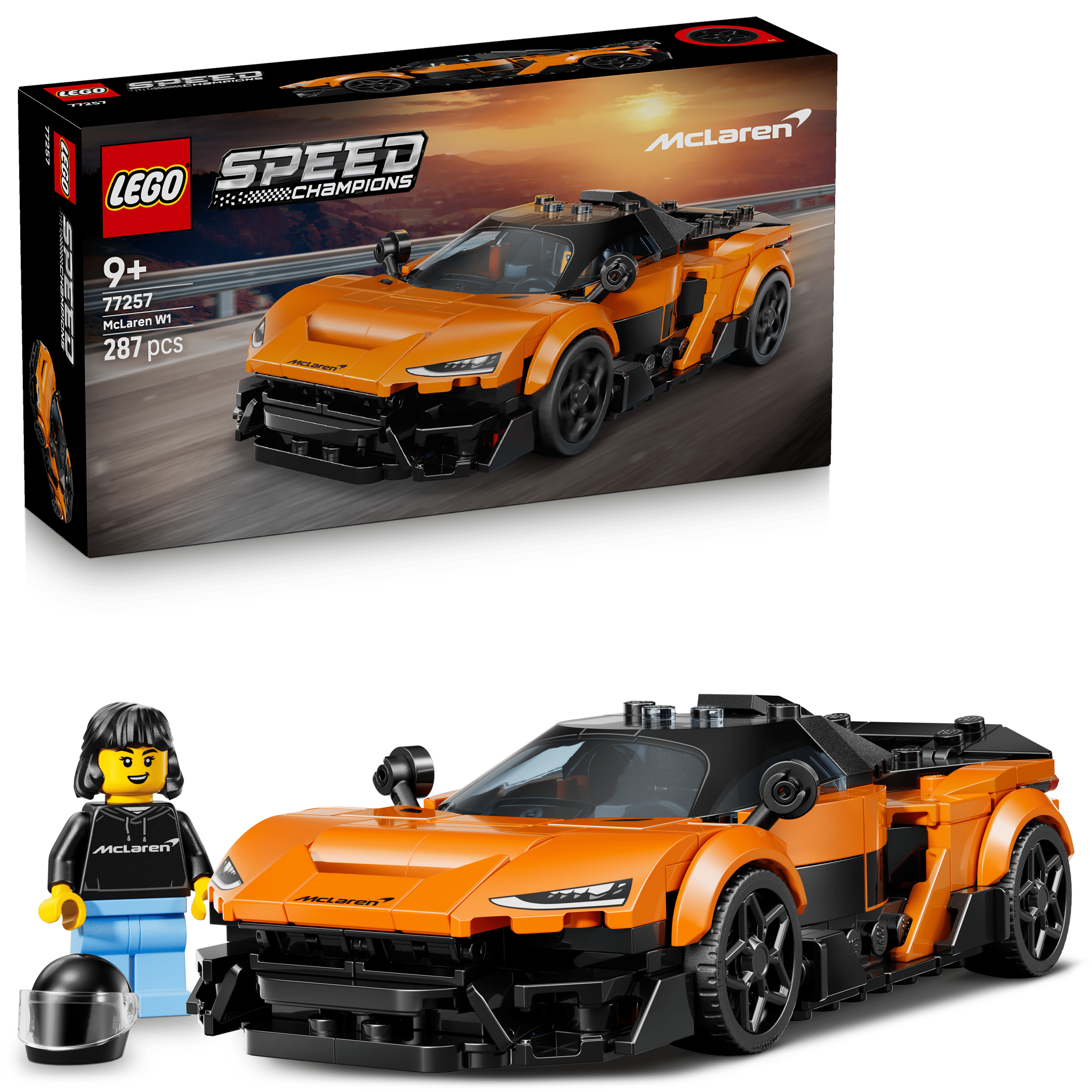 LEGO® Speed Champions Mc Laren W1 Gerçek Süper Araba 77257 - 9 yaş ve üzeri çocuklar için Yaratıcı Oyuncak Yapım Seti (287 Parça) ürün görseli