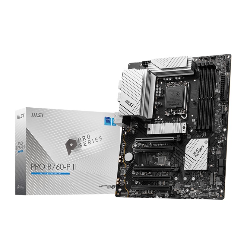 MSI Pro B760-P II Intel B760 7000 MHz (OC) DDR5 Soket 1700 ATX Anakart