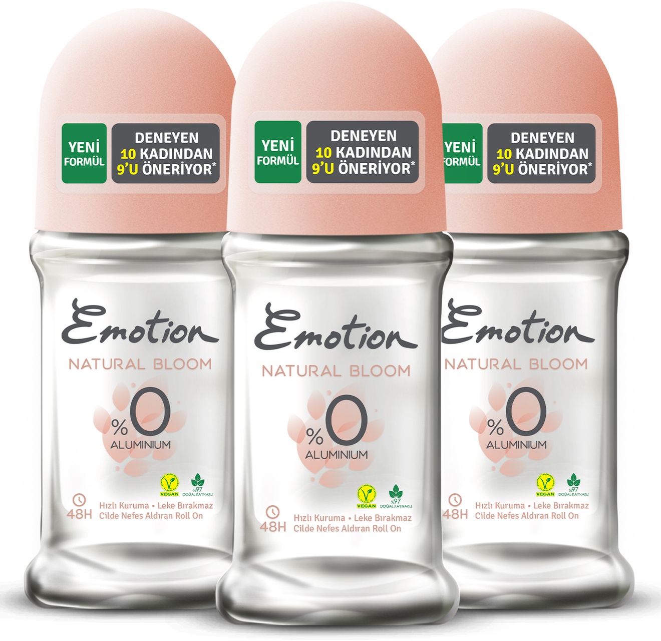 Emotion Natural Bloom Kadın Roll On 3 x 50 ML