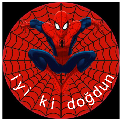 Spiderman Şekerli Yenilebilir Kağıda Resimli Pasta ve Dekoru Baskı