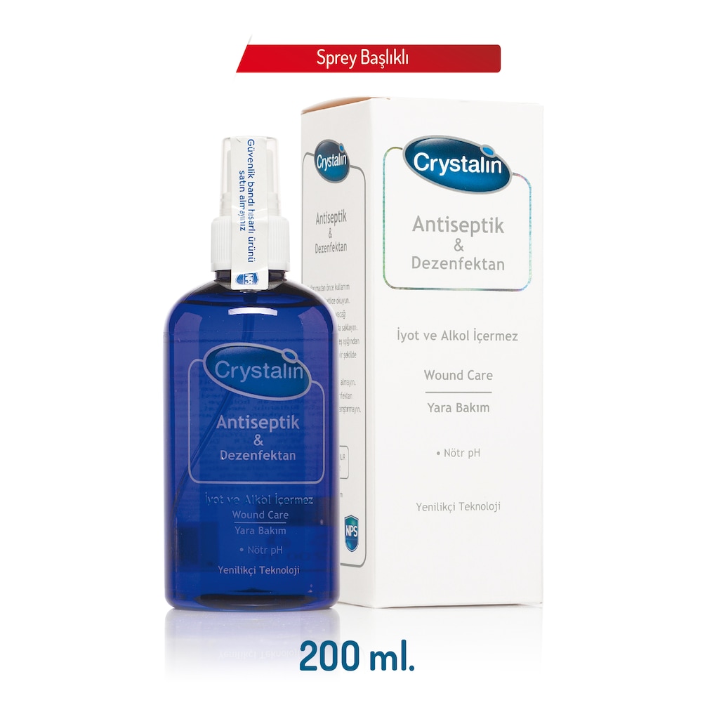 Crystalin Antiseptik&Dezenfektan 200 ML