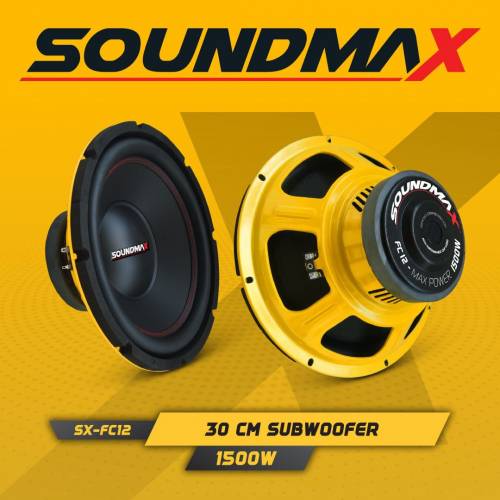 Soundmax Sx-fc12 Subwoofer Bas 30 Cm 1500w 400rms