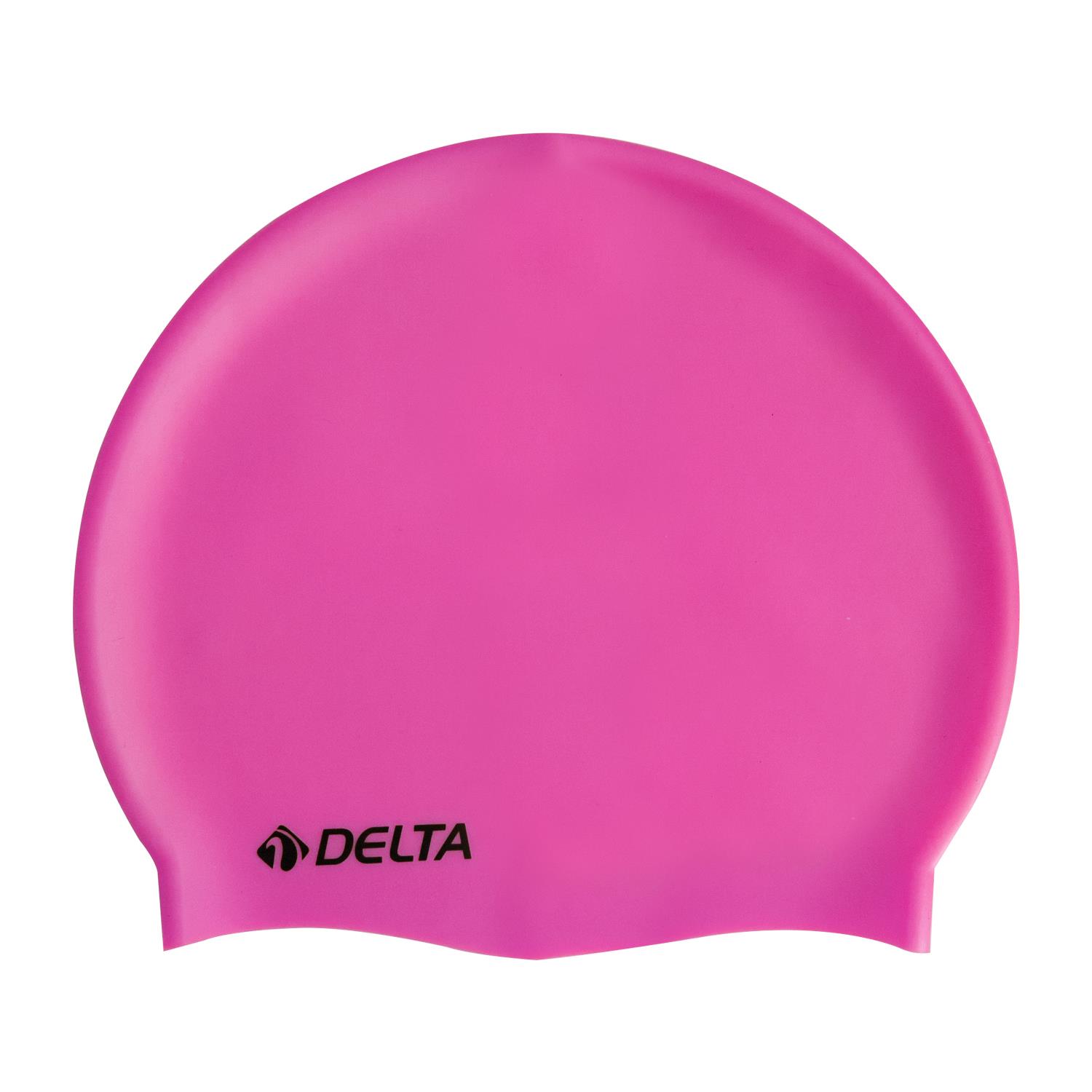 Delta Silikon Bone Deluxe Yüzücü Havuz ve Deniz Bonesi Düz Renk Pembe