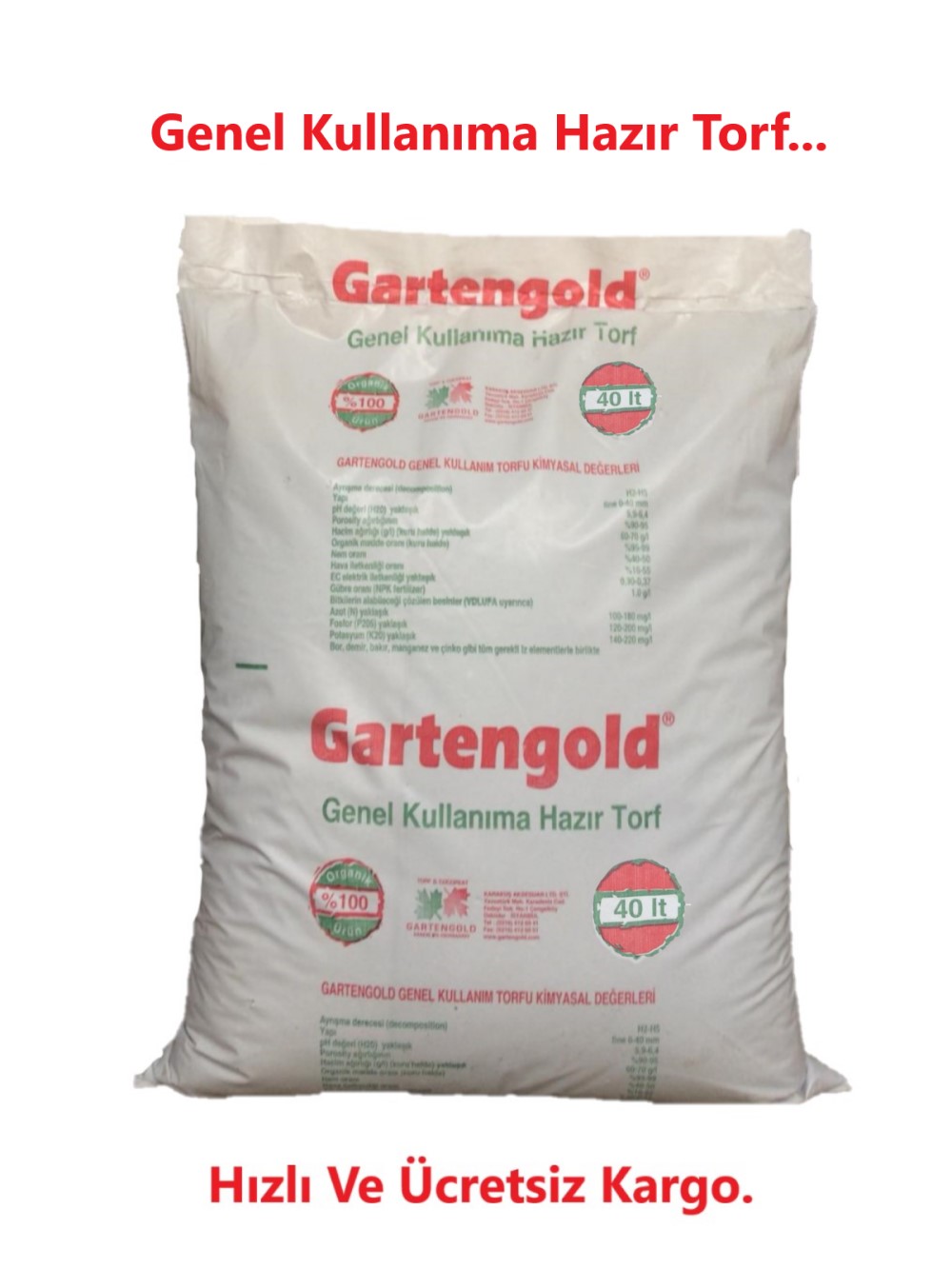 Gartengold Genel Kullanım Torf 40 L N11.471