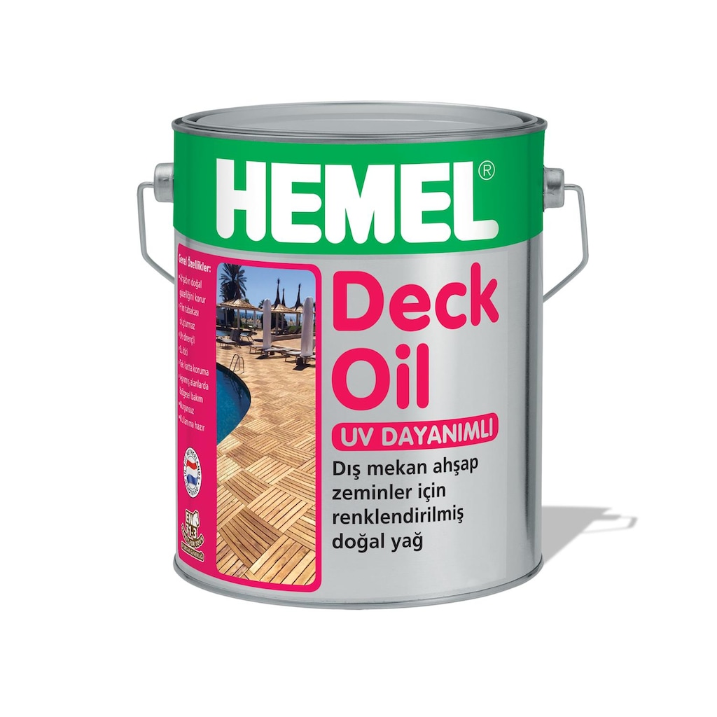Hemel Deck Oil - Deck Zeminler İçin Renkli Yağ 2.5 Lt