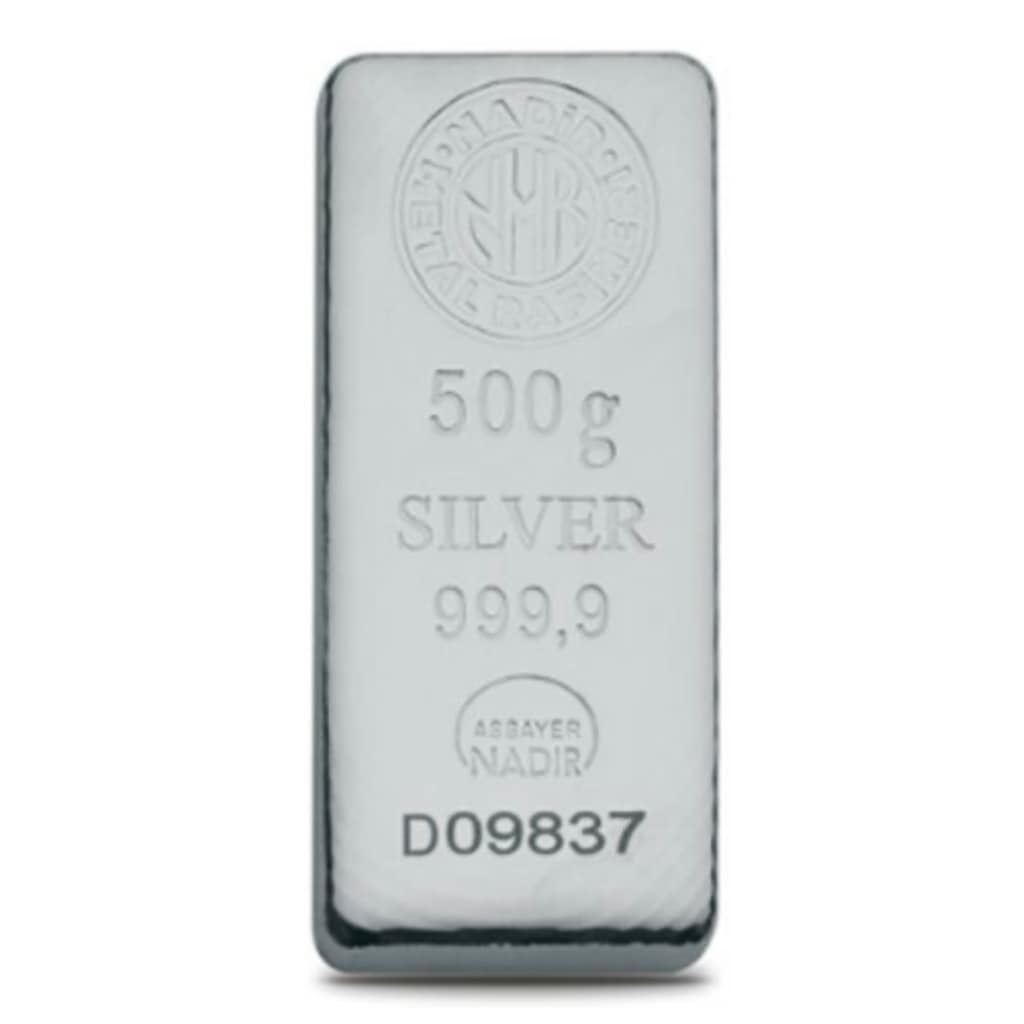 Nadir 500 G 999.9 Nadir Metal Külçe Gümüş