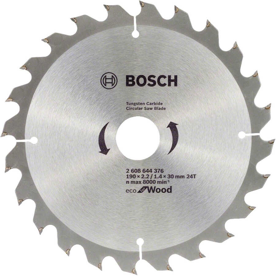 Bosch Optiline Eco 190x30 mm 24 Diş Daire Testere Bıçağı - 10'lu Pk. - 2608644613