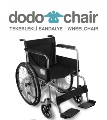 Dodo Standart Katlanabilir Tekerlekli Sandalye Siyah