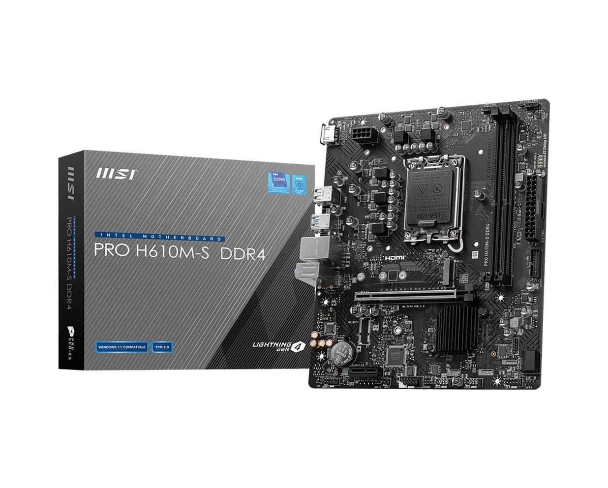 Msı Pro H610m-s Ddr4 3200mhz Oc M.2 1700p Matx Anakart