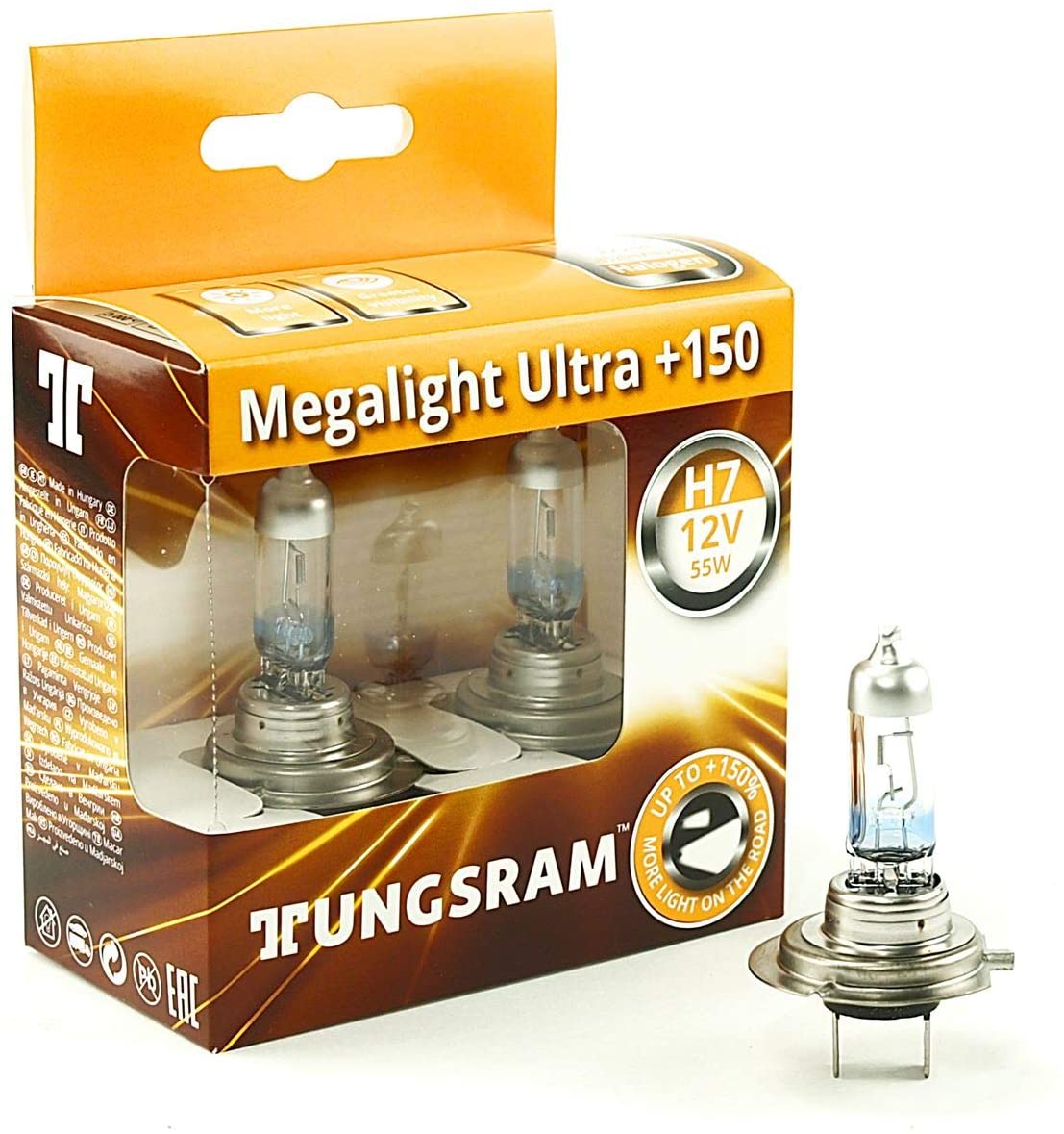 Tungsram Megalıght Ultra +150% Fazla Işık H7 12V 55W
