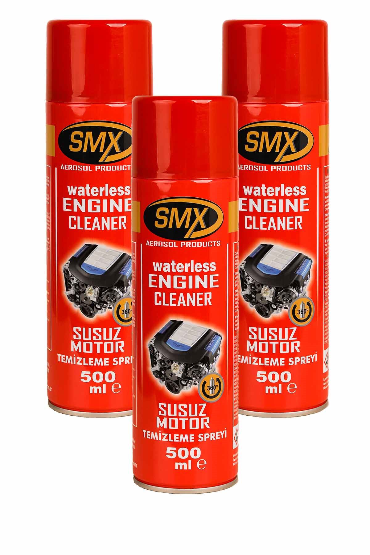 Smx Susuz Motor Temizlik Spreyi 3 Lü Set - M.fiber Bez N11.382
